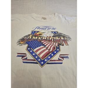 Proud To Be An American 1997 Single Stitch Men's Size Xl Short Sleeve T-Shirt